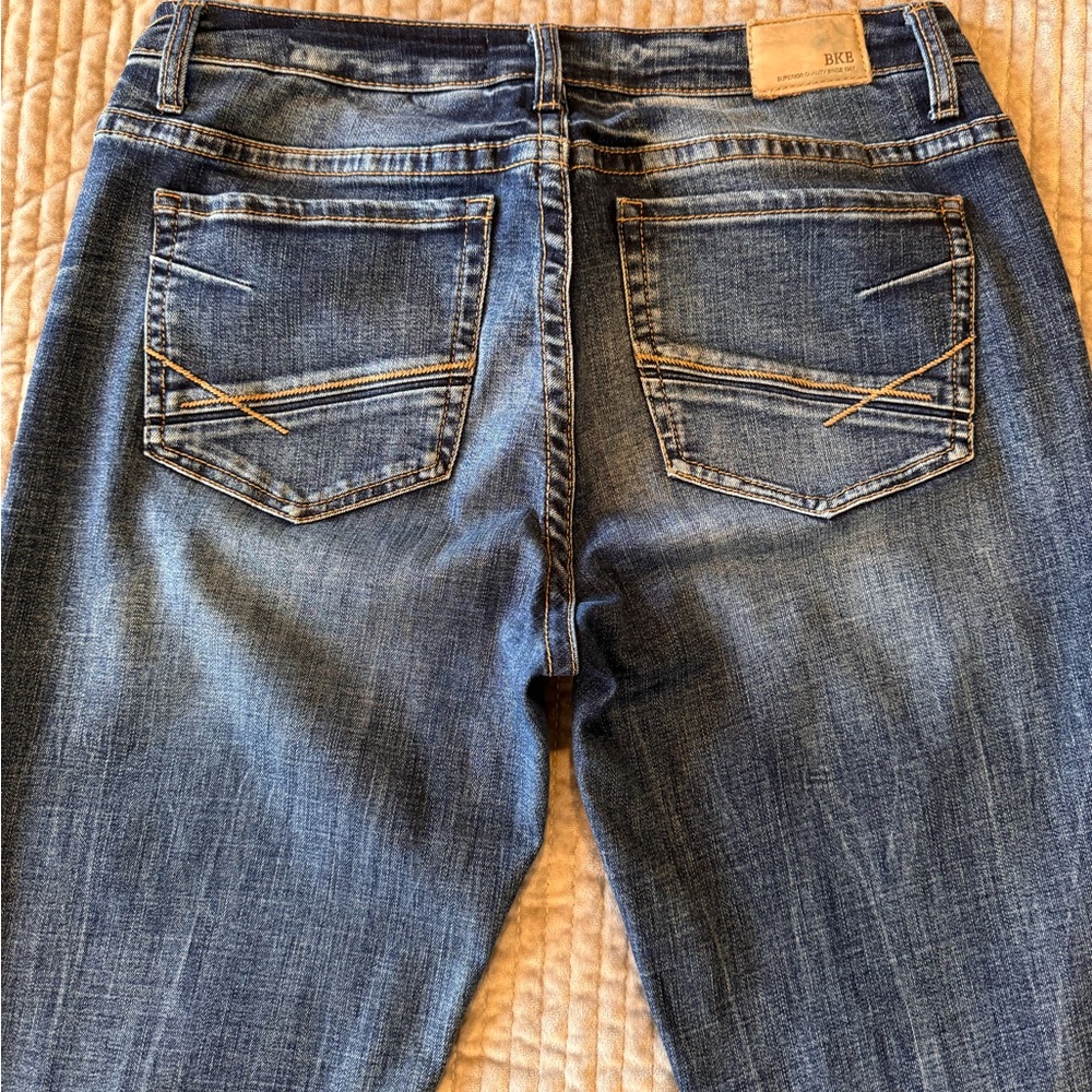 BKE Women's Classic Straight Leg Denim Jeans